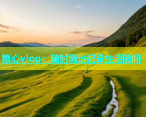 糖心vlog：随时随地记录生活瞬间