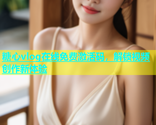 糖心vlog在线免费激活码，解锁视频创作新体验