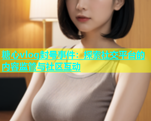 糖心vlog封号事件：探索社交平台的内容监管与社区互动