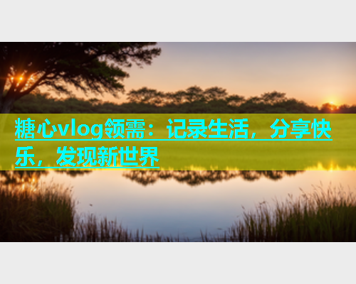 糖心vlog领需：记录生活，分享快乐，发现新世界